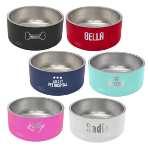 Stainless Steel Engraved Dog Bowls